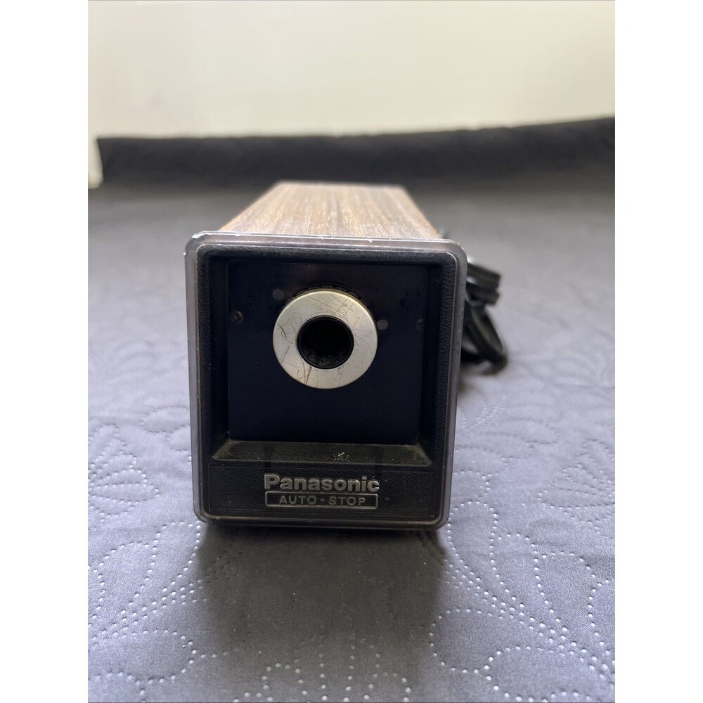 Vintage Pencil Sharpener Panasonic Auto-Stop Electric KP-100 Tested And Working!